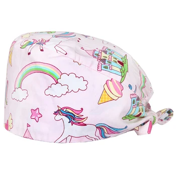 Unicorn Rainbow Surgical Medical Caps for Women Scrub Cap Hospital Nurse Doctor Working Hat 100% Cotton Dentist Health Care Hats
Unicorn Rainbow Surgical Medical Caps for Women Scrub Cap Hospital Nurse Doctor Working Hat 100% Cotton Dentist Health Care Hats