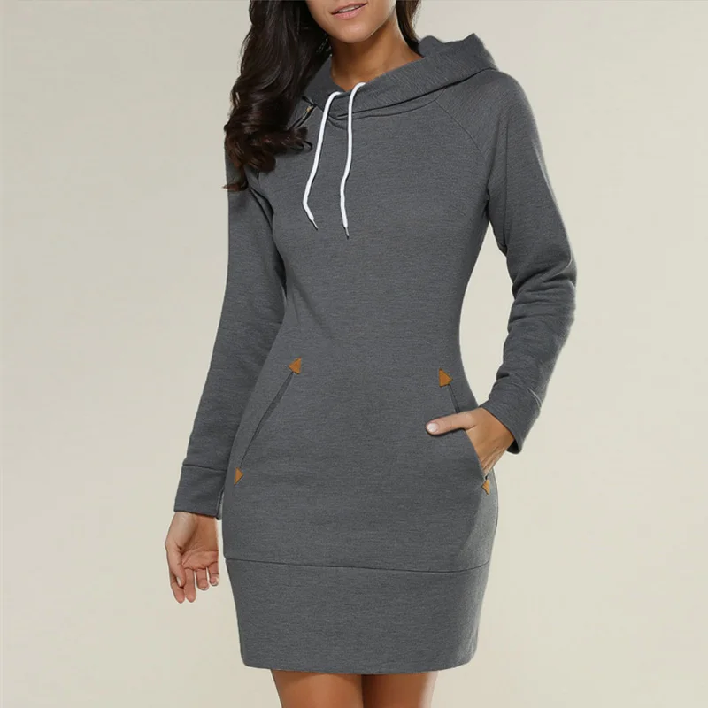 plus size 3xl 4xl 5xl 2018 Women Tracksuit Hooded Hoodie Dress Zipper Pullover autumn sportwear Casual gray green female Clothes
plus size 3xl 4xl 5xl 2018 Women Tracksuit Hooded Hoodie Dress Zipper Pullover autumn sportwear Casual gray green female Clothes