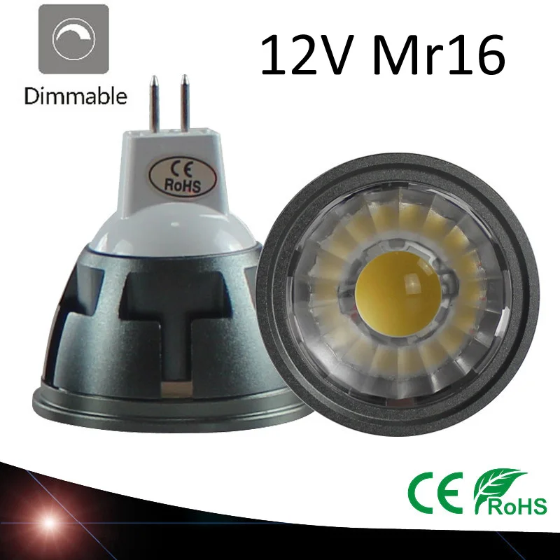 

New High Power Lampada Led MR16 GU5.3 COB 3w 5w 7w Dimmable Led Cob Spotlight Warm Cool White MR 16 12V Bulb Lamp GU 5.3 220V