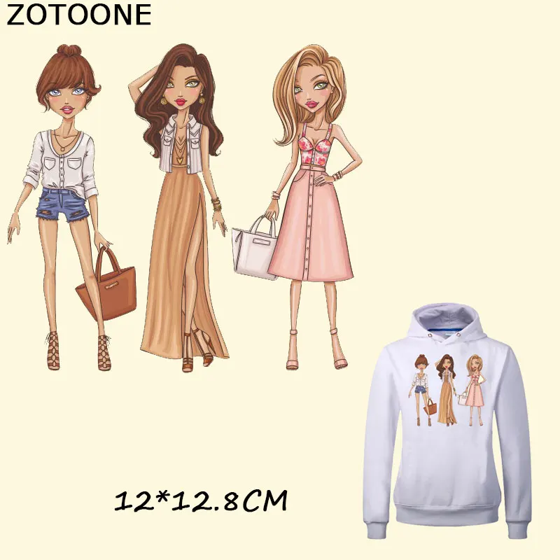 ZOTOONE Beautiful Girls Iron on Patches for Clothing DIY Accessory Decoration Heat Print By Household Irons Washable Stickers F
ZOTOONE Beautiful Girls Iron on Patches for Clothing DIY Accessory Decoration Heat Print By Household Irons Washable Stickers F