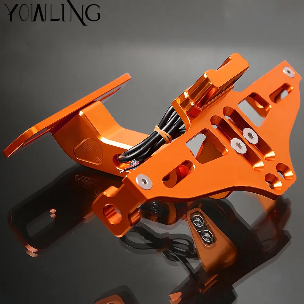 CNC Aluminum Motorcycle Rear License Plate Mount Holder with LED Light For KTM 200 250 390 690 990 Duke RC SMC/SMCR Enduro R
CNC Aluminum Motorcycle Rear License Plate Mount Holder with LED Light For KTM 200 250 390 690 990 Duke RC SMC/SMCR Enduro R