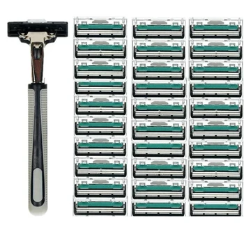 30Pcs 1 Handle Double Layers Men Face Shaving Razors Blades Male Manual Razor Blades For Standard Beard Shaver Trimmer Blades
30Pcs 1 Handle Double Layers Men Face Shaving Razors Blades Male Manual Razor Blades For Standard Beard Shaver Trimmer Blades