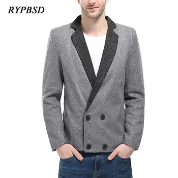 New 2018 Classic Men Blazer Jacket Double-Breasted Fashion Patchwork Design Business Casual Slim Fit Blazer Masculino Plus Size
New 2018 Classic Men Blazer Jacket Double-Breasted Fashion Patchwork Design Business Casual Slim Fit Blazer Masculino Plus Size
