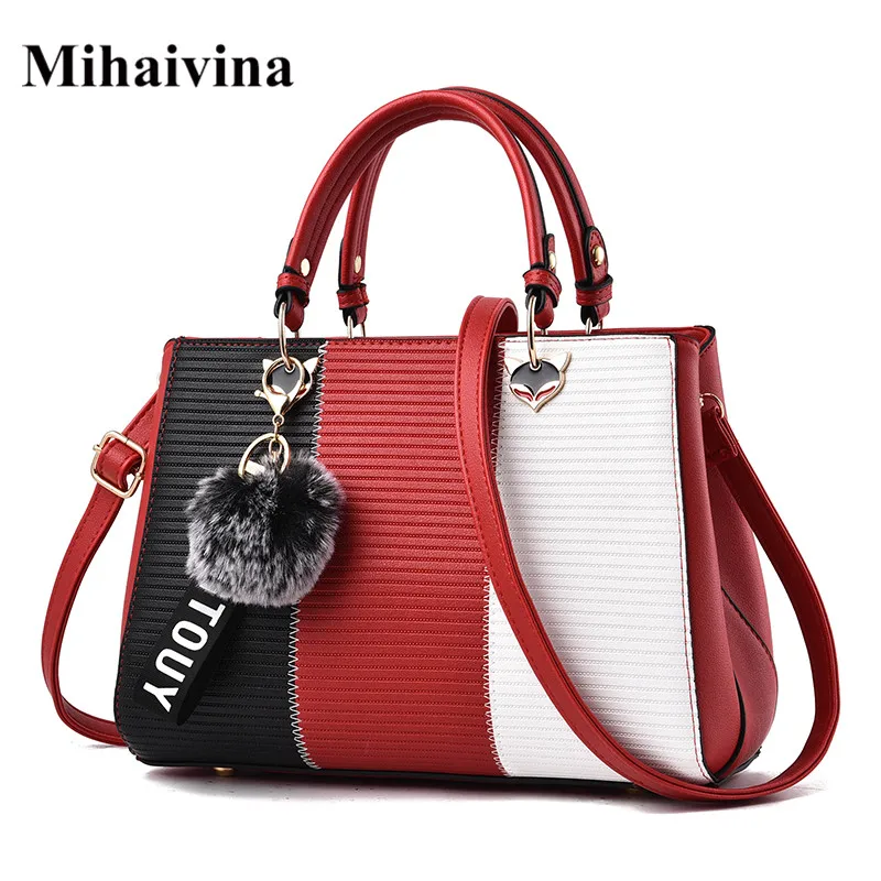 Mihaivina Leather Handbags Women Bag High Quality Casual Female Bags Fluffy Ball Trunk Tote Brand Shoulder Bag Lady Large Bolsos
Mihaivina Leather Handbags Women Bag High Quality Casual Female Bags Fluffy Ball Trunk Tote Brand Shoulder Bag Lady Large Bolsos