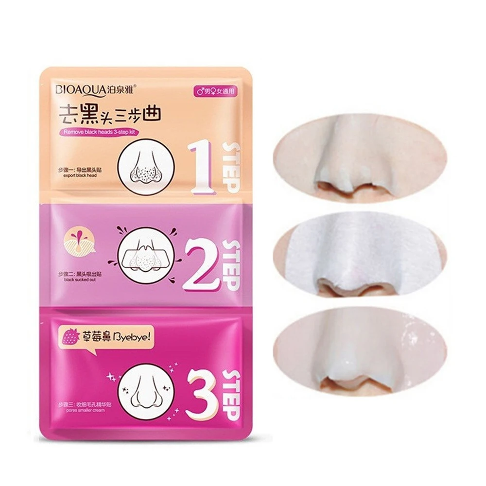 3pcs/set Nose Mask Remove Blackhead Acne Clear Remover Beauty Cosmetic Blackhead removal Clean Shrink pores 3 Step Kit TSLM1
3pcs/set Nose Mask Remove Blackhead Acne Clear Remover Beauty Cosmetic Blackhead removal Clean Shrink pores 3 Step Kit TSLM1