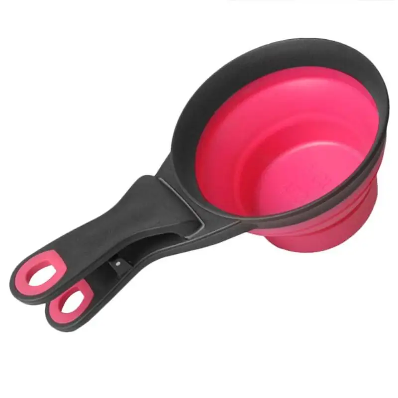 Folded Dog Cat Feeders Bowl Food Scoop Spoon Sealing Clipper Food Storage Collapsible Doggie Snack Cup Pet Cat Dog Supplies Folded Dog Cat Feeders Bowl Food Scoop Spoon Sealing Clipper Food Storage Collapsible Doggie Snack Cup Pet Cat Dog Supplies