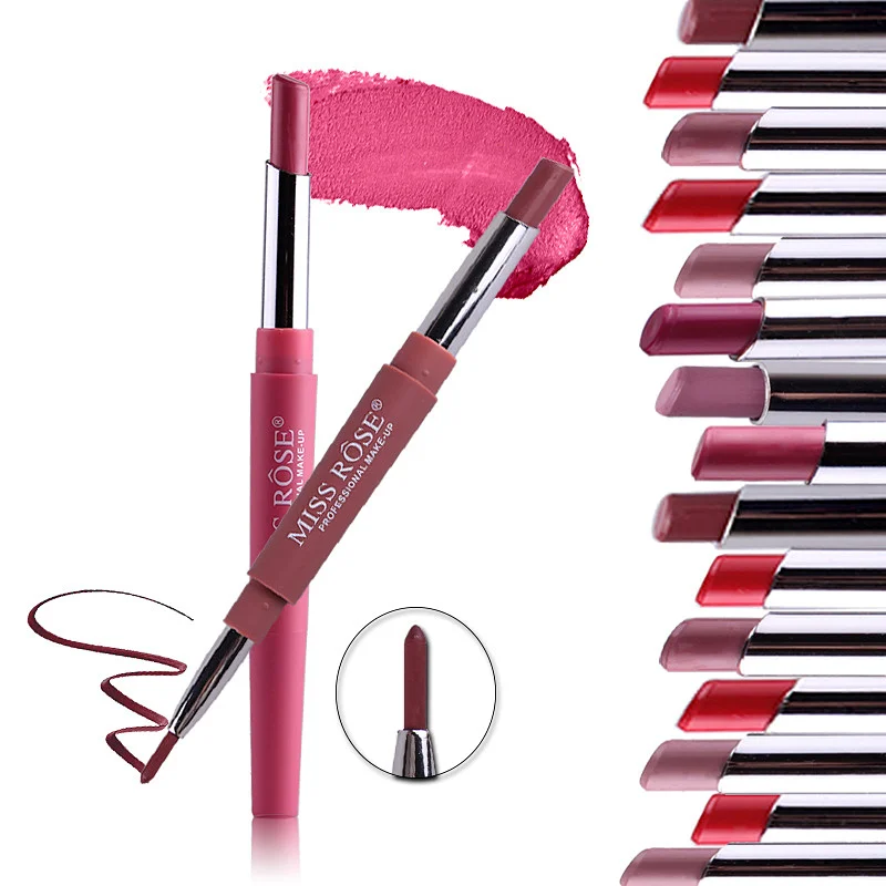 MISS ROSE Wholesale 14 PCS/Lot Double Heads Waterproof Matte Lipstick Beauty Makeup Tools Professional Lip Gloss Lipstick Set
MISS ROSE Wholesale 14 PCS/Lot Double Heads Waterproof Matte Lipstick Beauty Makeup Tools Professional Lip Gloss Lipstick Set
