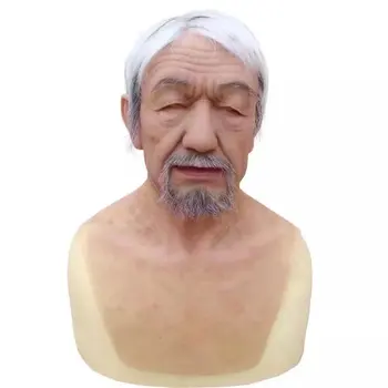 Super Realistic Gender Reveal Old Man mask wig latex Hood hair beard Human Skin Party Disguise Self Masks overhead Halloween
Super Realistic Gender Reveal Old Man mask wig latex Hood hair beard Human Skin Party Disguise Self Masks overhead Halloween