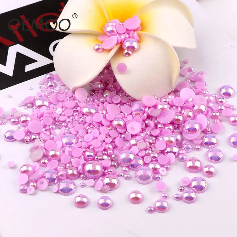 Ligh Purple 2/3/4/5/6/8/10 mix size Purple Self-Adhesive ABS Imitation Half Round Pearl Beads Flatback Decoration DIY Jewelry
Ligh Purple 2/3/4/5/6/8/10 mix size Purple Self-Adhesive ABS Imitation Half Round Pearl Beads Flatback Decoration DIY Jewelry