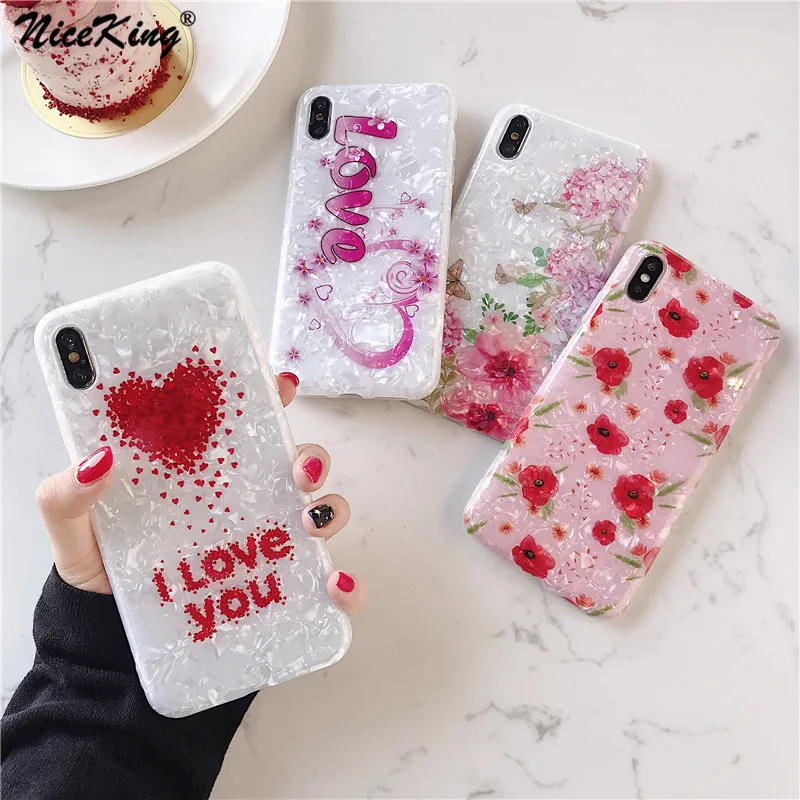 Niceking Conch Shell Love Heart Phone Case For iPhone XS Max X XR 8 7 6 6S Plus Back Cover Retro Flower Soft Cases Cartoon Capa
Niceking Conch Shell Love Heart Phone Case For iPhone XS Max X XR 8 7 6 6S Plus Back Cover Retro Flower Soft Cases Cartoon Capa
