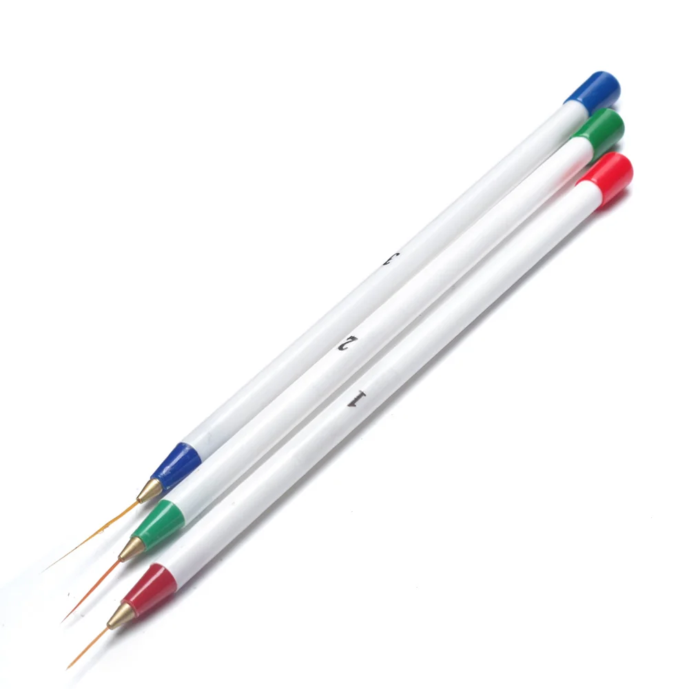 3pcs Pro Nail Brushes DIY Nail Art Drawing Striping Liner Pen Painting UV Gem Polish Nail Art Brushes Set Dotting Tool
3pcs Pro Nail Brushes DIY Nail Art Drawing Striping Liner Pen Painting UV Gem Polish Nail Art Brushes Set Dotting Tool