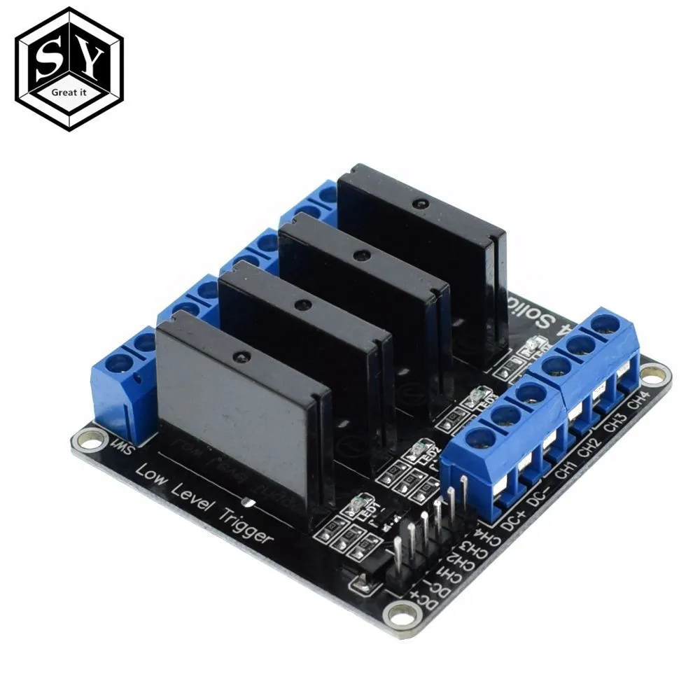 1PCS Great IT 4 Channel 5V DC Relay Module Solid State Low Level G3MB-202P Relay SSR AVR DSP for arduino Diy Kit
1PCS Great IT 4 Channel 5V DC Relay Module Solid State Low Level G3MB-202P Relay SSR AVR DSP for arduino Diy Kit