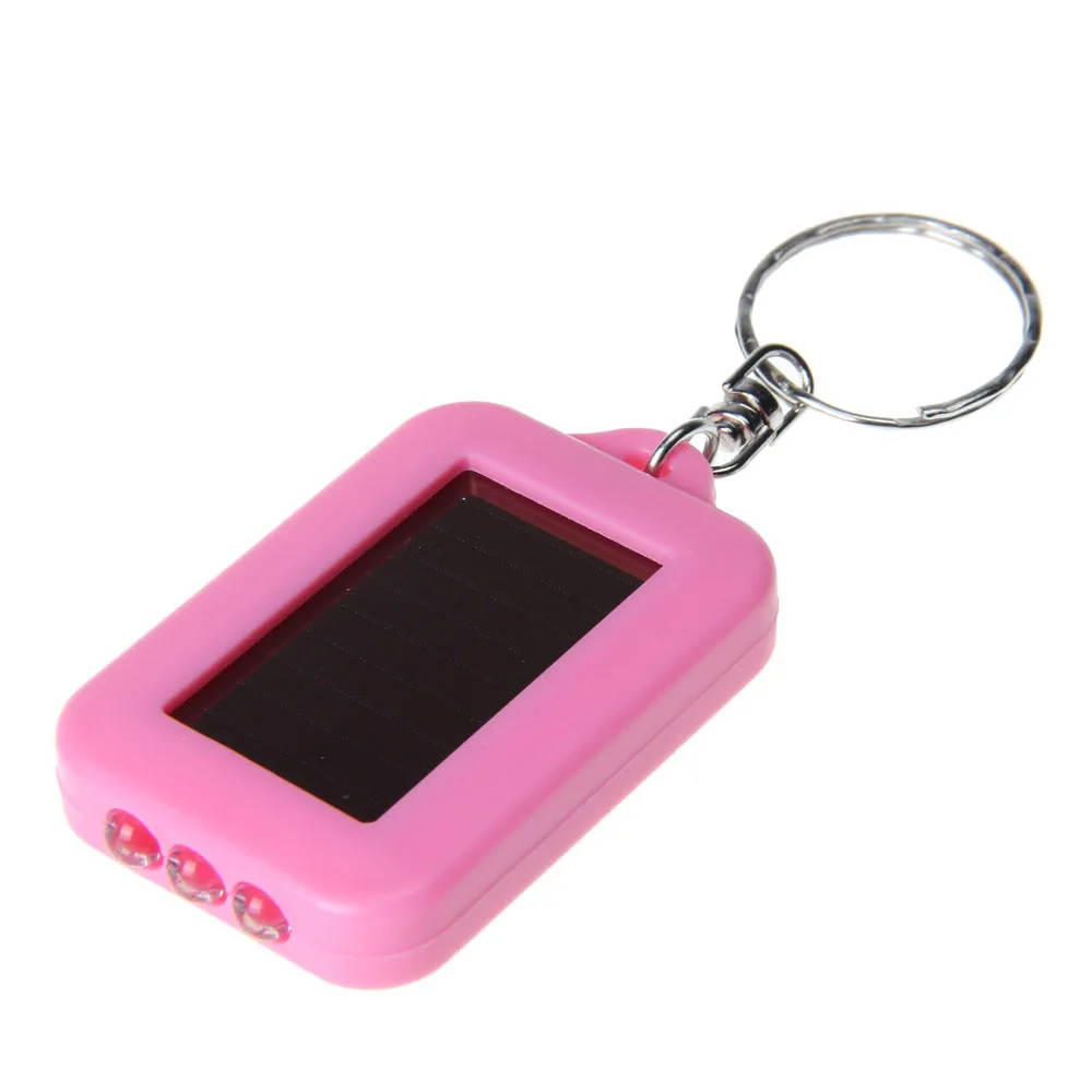 

100% Brand New Outdoor Portable LED Mini Flashlight Keychain Solar Charger Flashlight Travel Outdoor Activities Hard Light #DX