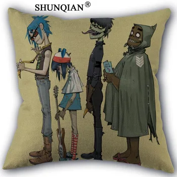 gorillaz Pillowcase Cotton Linen Square Zippered Pillow Cover Unique Design Customize Your Picture 45x45cm one side
gorillaz Pillowcase Cotton Linen Square Zippered Pillow Cover Unique Design Customize Your Picture 45x45cm one side