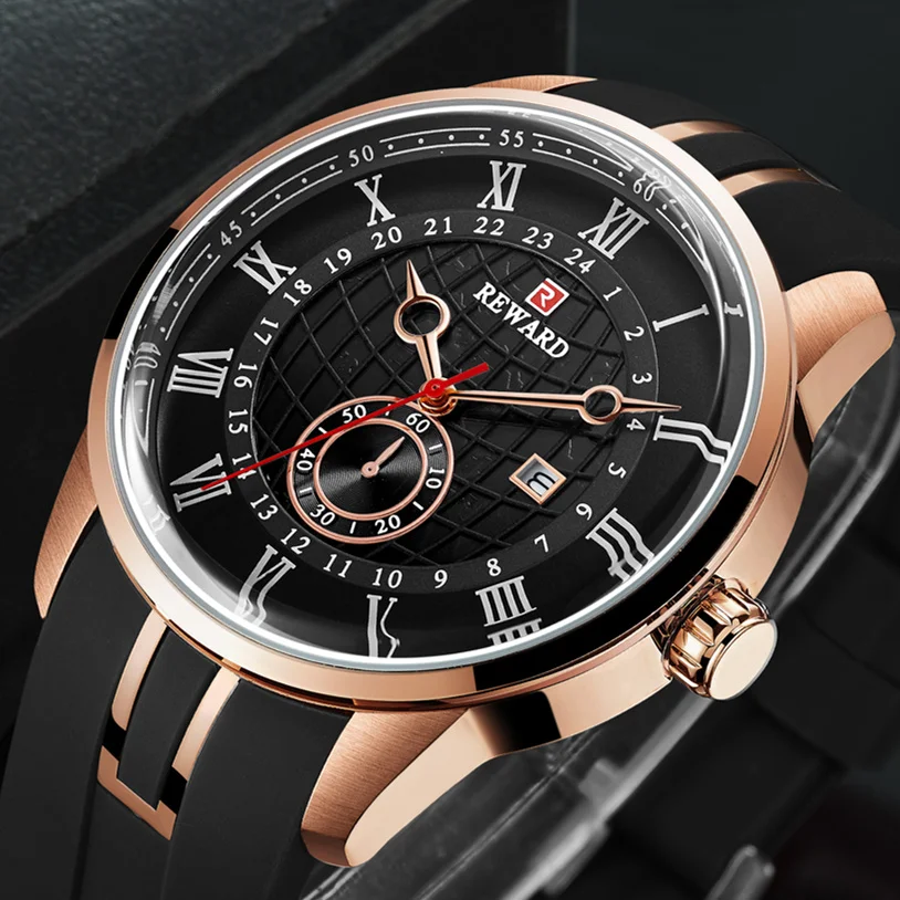 REWARD New Design Men's Watches Silicone Strap Calendar Men Watch Sport Three-Dimensional Dial Clock relogio masculino
REWARD New Design Men's Watches Silicone Strap Calendar Men Watch Sport Three-Dimensional Dial Clock relogio masculino
