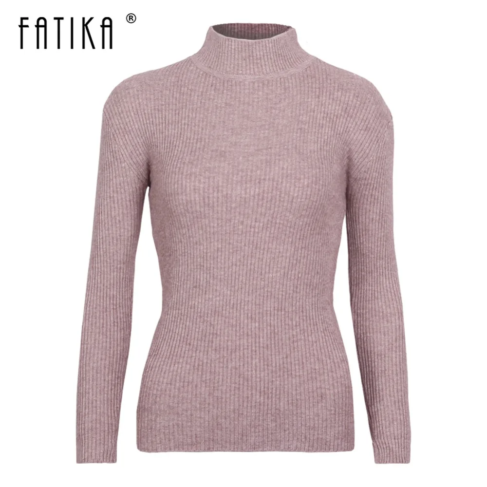 Fatika Spring Autumn Winter Fashion Women Knitted Sweater Basic Long Sleeve Turtleneck Pullovers Tops Jumper Pull Femme Hot
Fatika Spring Autumn Winter Fashion Women Knitted Sweater Basic Long Sleeve Turtleneck Pullovers Tops Jumper Pull Femme Hot