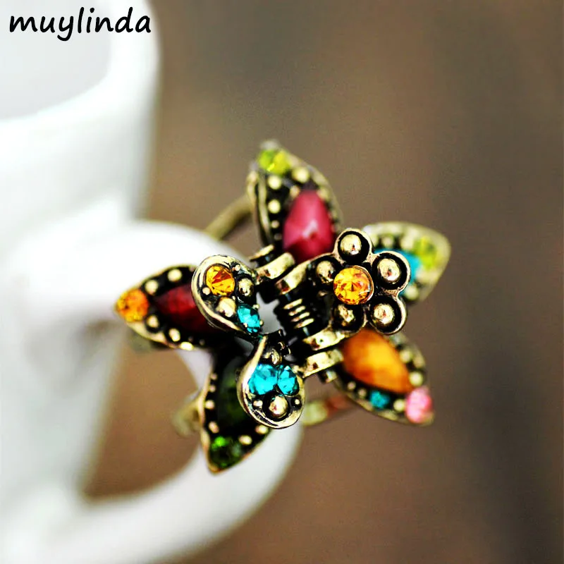 Flower Hair Jewelry Retro Rhinestone Small Hair Claw Crab Antique Metal Hair Clip For women Hair Accessories
Flower Hair Jewelry Retro Rhinestone Small Hair Claw Crab Antique Metal Hair Clip For women Hair Accessories
