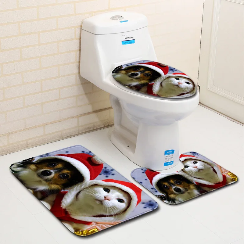 T 2019 3 Piece Bath Mat Set Anti Slip Carpet Bathroom Rug Set 3D Bath Rug for Home Decor 45*75cm Doormat Dropshipping
T 2019 3 Piece Bath Mat Set Anti Slip Carpet Bathroom Rug Set 3D Bath Rug for Home Decor 45*75cm Doormat Dropshipping