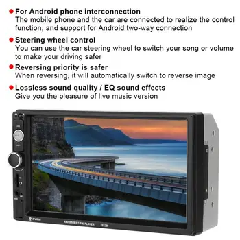 7 Inch Touch Screen Bluetooth U Disk TF AUX Audio Car MP5 Player With Phone Interconnection 800*480 Screen resolution
7 Inch Touch Screen Bluetooth U Disk TF AUX Audio Car MP5 Player With Phone Interconnection 800*480 Screen resolution
