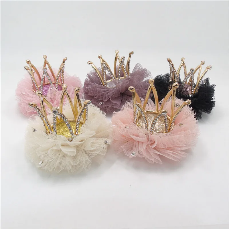 5pcs/lot Luxury High Quality Metal Crown Hair Clip with Clear Rhinestone Tulle Pink Cream Crystal Tiara Barrette Birthday Gift
5pcs/lot Luxury High Quality Metal Crown Hair Clip with Clear Rhinestone Tulle Pink Cream Crystal Tiara Barrette Birthday Gift