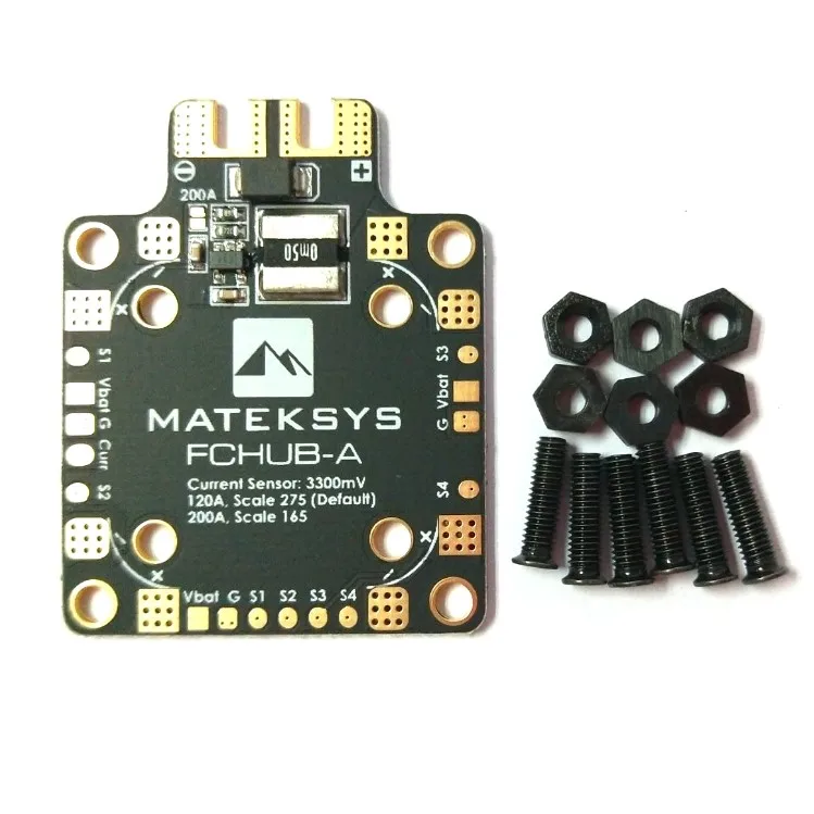 Matek System FCHUB-A with 120A 200A Current Sensor Module for F411 Mini F4 Flight Controller
Matek System FCHUB-A with 120A 200A Current Sensor Module for F411 Mini F4 Flight Controller