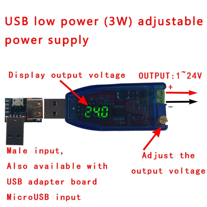DC-DC 5V to 3.3V 9V 12V 24V USB Step UP / Down Power Supply Module Adjustable Boost Buck Converter Out DC 1.2V-24V
DC-DC 5V to 3.3V 9V 12V 24V USB Step UP / Down Power Supply Module Adjustable Boost Buck Converter Out DC 1.2V-24V
