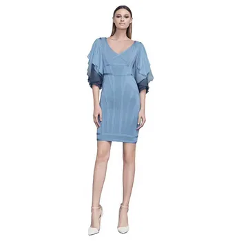 wholesale 2019 New dresses Black and gray V-neck Stretch knitting Stylish and elegant cocktail Party bandage Dress(L2699)
wholesale 2019 New dresses Black and gray V-neck Stretch knitting Stylish and elegant cocktail Party bandage Dress(L2699)