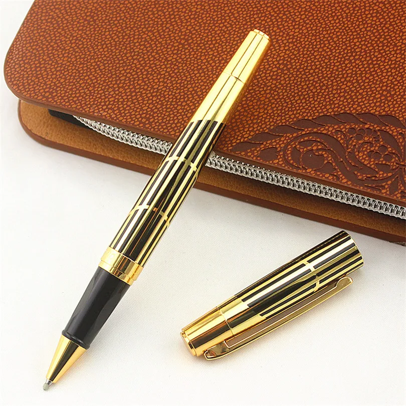 DIKAWEN Rollerball Pen Luxury Gold Clip Ballpoint Pen 0.5mm Black Refill Metal Roller Ball Pens Free Shipping
DIKAWEN Rollerball Pen Luxury Gold Clip Ballpoint Pen 0.5mm Black Refill Metal Roller Ball Pens Free Shipping