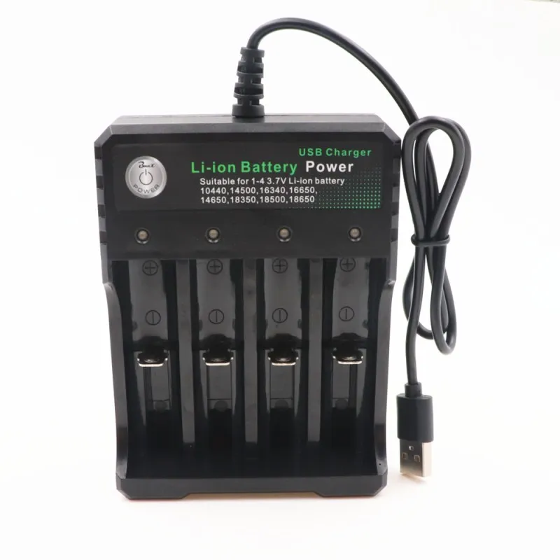 

18650 battery charger fast charge for18650 14500 16340 26650 rechargeable lithium ion battery automatic stop chargin