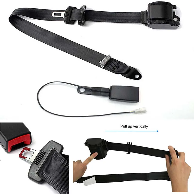 Black Adjustable Extension Fastener Kit Safety Belt Universal Retractable Seat Diagonal Strap 3-Point
Black Adjustable Extension Fastener Kit Safety Belt Universal Retractable Seat Diagonal Strap 3-Point