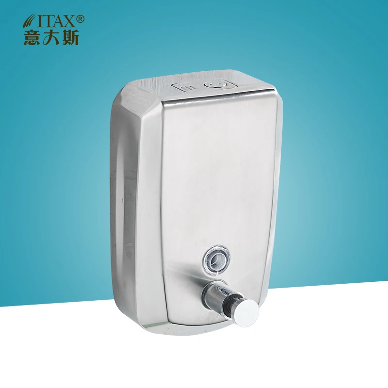 ITAS2260500ml Manual holder soap liquid dispenser sanitizer antirust box toilet finish stain 304s.s wall mounted push home bath
ITAS2260500ml Manual holder soap liquid dispenser sanitizer antirust box toilet finish stain 304s.s wall mounted push home bath