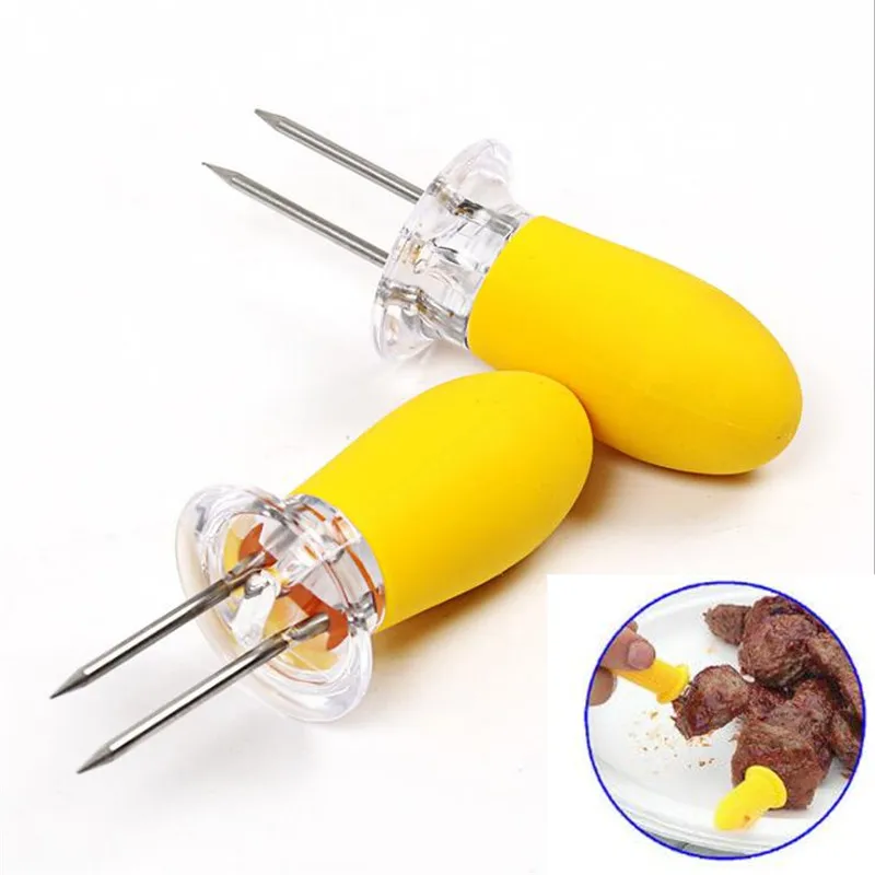Kitchen Home Fruit Vegetable Salad Fork Corn Shape BBQ Tool Meat Barbecue Fork Skewers Corn Holder
Kitchen Home Fruit Vegetable Salad Fork Corn Shape BBQ Tool Meat Barbecue Fork Skewers Corn Holder
