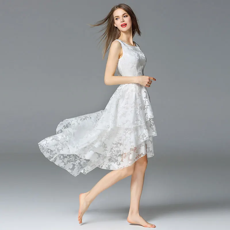 White Floral Printed Organza Lace Summer Dress 2017 Vestidos de Verano Beach Dress Plus Size XL Sexy Sleeveless Ladies Dresses
White Floral Printed Organza Lace Summer Dress 2017 Vestidos de Verano Beach Dress Plus Size XL Sexy Sleeveless Ladies Dresses