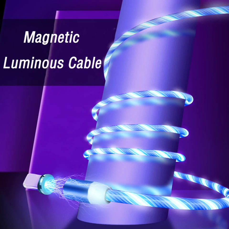 Upgrade Visible Flowing Glowing Magnetic Micro USB Type-C Charging Lighting Cable for Xiaomi Huawei Samsung LED Luminous Line
Upgrade Visible Flowing Glowing Magnetic Micro USB Type-C Charging Lighting Cable for Xiaomi Huawei Samsung LED Luminous Line