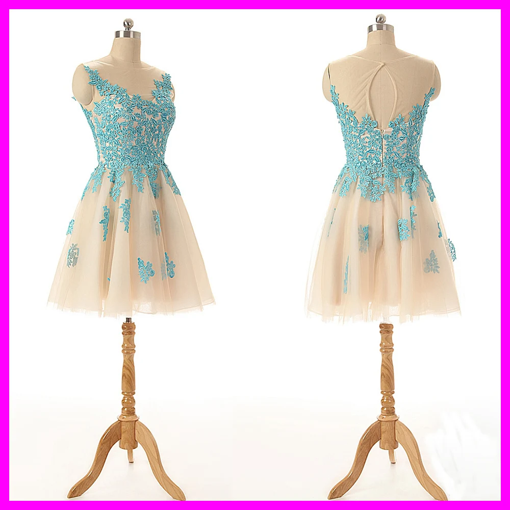 Real Sample Sheer Short Prom Dresses Lace Homecoming Dresses Robe De Cocktail Vestido De Festa Curto Cocktail Dresses 2015 CA-1M
Real Sample Sheer Short Prom Dresses Lace Homecoming Dresses Robe De Cocktail Vestido De Festa Curto Cocktail Dresses 2015 CA-1M