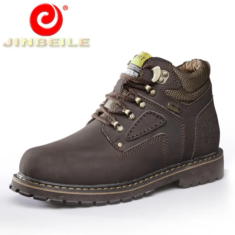 JINBEILE Autumn Winter Solid Waterproof Men Hiking Shoes Velvet & Regular Round Toe Sport Shoes Men Big Size Climbing Shoes Men
JINBEILE Autumn Winter Solid Waterproof Men Hiking Shoes Velvet & Regular Round Toe Sport Shoes Men Big Size Climbing Shoes Men