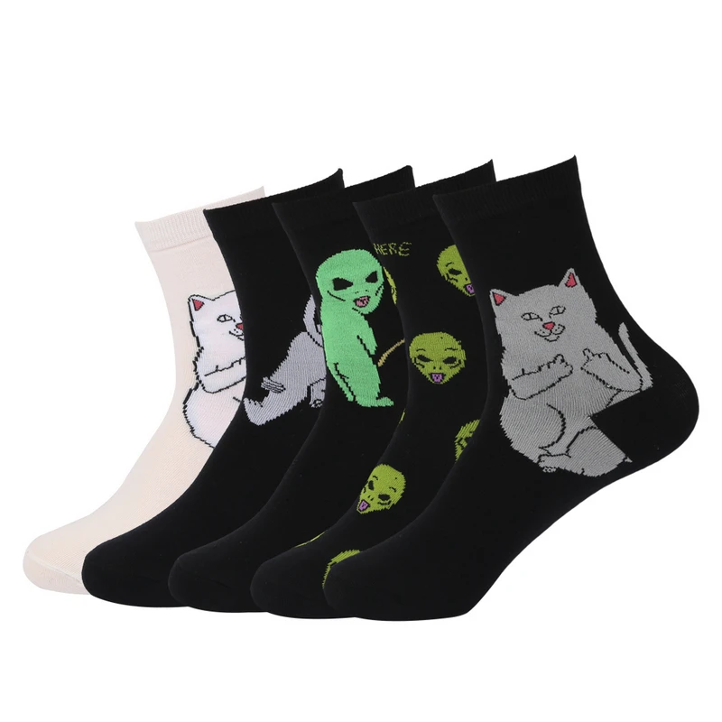 women hip hop harajuku style cotton socks female fashion skull patterns socks ladies funny sock 6pairs/lot
women hip hop harajuku style cotton socks female fashion skull patterns socks ladies funny sock 6pairs/lot