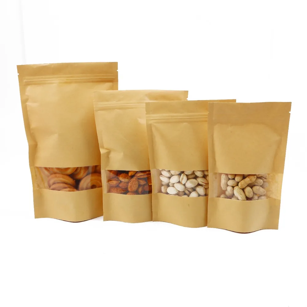 Stand Up Zip Lock Kraft Paper Bag 10/20/50pcs Matte Translucent Window Storage Bag Candy Party Gift Favors Kraft Paper Pouch
Stand Up Zip Lock Kraft Paper Bag 10/20/50pcs Matte Translucent Window Storage Bag Candy Party Gift Favors Kraft Paper Pouch