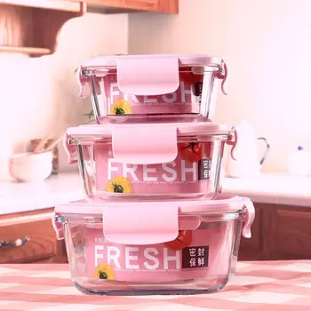 3PCS/SET Household microwave refrigerator fresh-keeping sealed food storage box set transparent glass lunch box ZP01171612
3PCS/SET Household microwave refrigerator fresh-keeping sealed food storage box set transparent glass lunch box ZP01171612