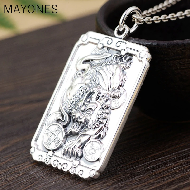 Real 999 Silver Pixiu Pendant Animal Coins Buddha Luck 100% Pure S999 Original Thai Silver Pendants for Women Men Jewelry Making
Real 999 Silver Pixiu Pendant Animal Coins Buddha Luck 100% Pure S999 Original Thai Silver Pendants for Women Men Jewelry Making