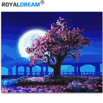 ROYALDREAM Plum Under Moon DIY Painting By Numbers Acrylic Paint By Numbers HandPainted Oil Painting On Canvas For Home Decor
ROYALDREAM Plum Under Moon DIY Painting By Numbers Acrylic Paint By Numbers HandPainted Oil Painting On Canvas For Home Decor