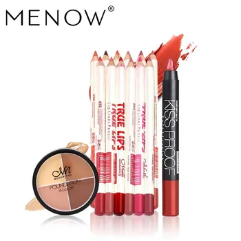 MENOW Brand Make up set Concealer Cream &12Colors/Set Waterproof Lip liner Pencil &19 Colors Sexy KISS PROOF Matte Lipstick 5431
MENOW Brand Make up set Concealer Cream &12Colors/Set Waterproof Lip liner Pencil &19 Colors Sexy KISS PROOF Matte Lipstick 5431