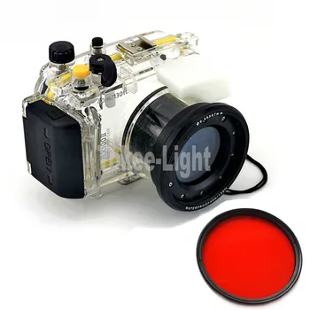 40m 130ft Underwater Waterproof Housing Diving Camera Case Bag for Sony RX100 II Mark II 2 DSC-RX100 Mark 2 With 67mm Red filter
40m 130ft Underwater Waterproof Housing Diving Camera Case Bag for Sony RX100 II Mark II 2 DSC-RX100 Mark 2 With 67mm Red filter