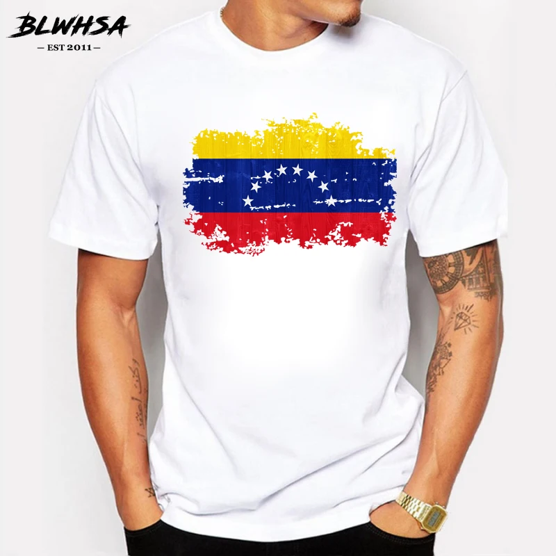 BLWHSA Venezuela Flag T shirt Men Fashion Casual Design Nostalgia Printing T-shirts Funny Venezuela National Flag Clothing
BLWHSA Venezuela Flag T shirt Men Fashion Casual Design Nostalgia Printing T-shirts Funny Venezuela National Flag Clothing