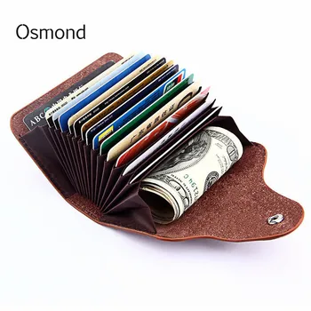 Osmond RFID Genuine Leather Unisex Business Card Holder Wallet Men And Women Bank Credit Card Case ID Holders Female Male Purse
Osmond RFID Genuine Leather Unisex Business Card Holder Wallet Men And Women Bank Credit Card Case ID Holders Female Male Purse