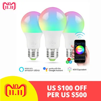 New E27 Smart WIFI Bulb RGBW Dimmable LED Bulb Light Bulb, Magic Bluetooth 4.0 Smart Lighting Lamp Wake-Up Lights,for Home BTZ1
New E27 Smart WIFI Bulb RGBW Dimmable LED Bulb Light Bulb, Magic Bluetooth 4.0 Smart Lighting Lamp Wake-Up Lights,for Home BTZ1