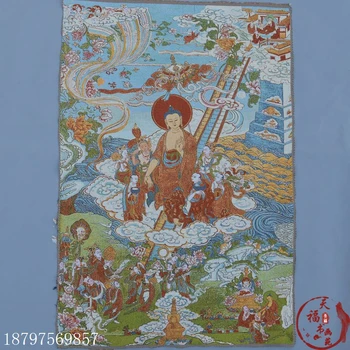 Christmas Tangka Zangka brocade silk painting embroidery Tibetan Buddha gold silk embroidery Buddha Buddha Halloween
Christmas Tangka Zangka brocade silk painting embroidery Tibetan Buddha gold silk embroidery Buddha Buddha Halloween