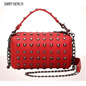 Fashion Rivet Bags Bucket Lady Bag Single Shoulder Bag Women Retro Bag Small Round Crossbody Bags
Fashion Rivet Bags Bucket Lady Bag Single Shoulder Bag Women Retro Bag Small Round Crossbody Bags