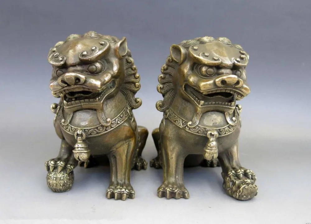 671115362++++Chinese Brass Copper Animal Feng shui Foo Dog Lion town house Statue pair
671115362++++Chinese Brass Copper Animal Feng shui Foo Dog Lion town house Statue pair