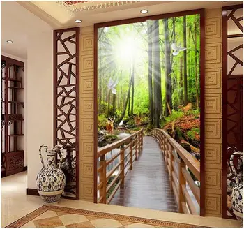 Custom photo 3d wallpaper Non-woven mural picture wall sticker Norwegian forest landscape bridge 3 d porch wallpaper modern
Custom photo 3d wallpaper Non-woven mural picture wall sticker Norwegian forest landscape bridge 3 d porch wallpaper modern